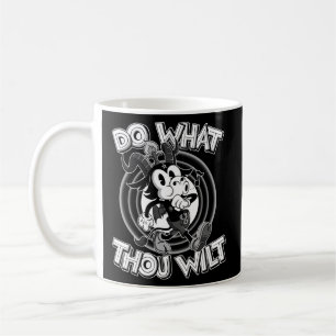 666 Doe wat gij wilt satanische Baphomet 30s Carto Koffiemok
