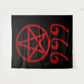 666 en PENTAGRAM Wandkleed (Voorkant (horizontaal))