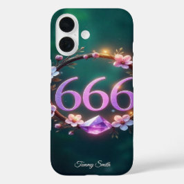 666 Engel Nummer Manifestatie - Balans & Groei iPhone 16 Hoesje
