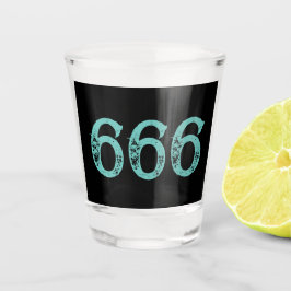 666 kogelglas shot glas