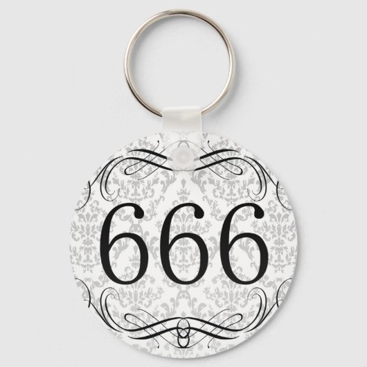 666 Netnummer Sleutelhanger (Voorkant)