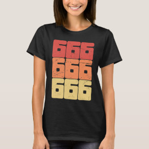 666 Nummer van het Beest Satanisch Occult Pagan Go T-shirt