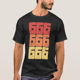 666 Nummer Van Het Beest Satanisch Occult Pagan Go T-shirt