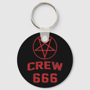666 Pentagram Sleutelhanger