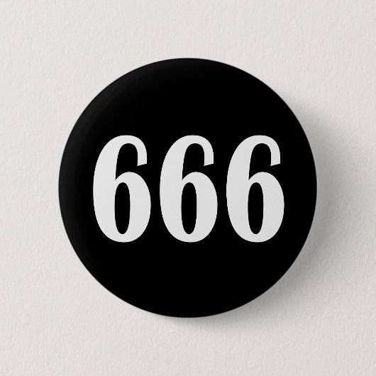 666 RONDE BUTTON 5,7 CM (Voorkant)