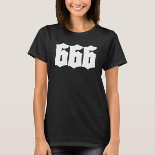 666 zes zes occulte donkere kunst grunge Gothic go T-shirt