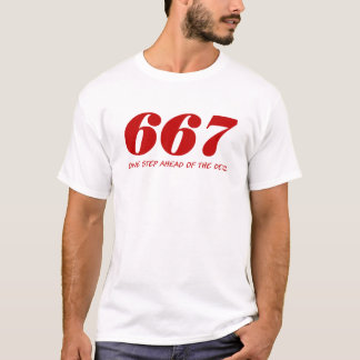 667-One Step Ahead Of The Devil T-shirt