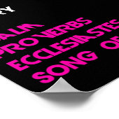 66 Boeken van de Bijbelroze Poster (Hoek)