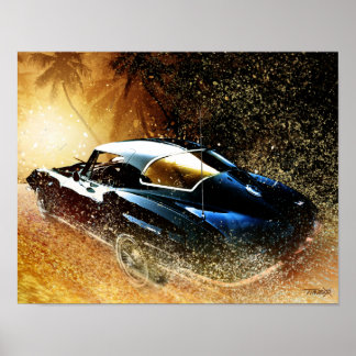 "66 Corvette-schilderij Poster