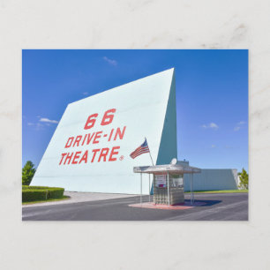 66 Drive-In Bioscoop, Route 66, Carthage, Missouri Briefkaart
