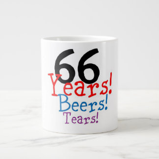 66 Jaar Bieren & Tranen Verjaardagsmok Extra Grote Beker
