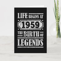 66 jaar oud 1959 Geboorte van de legende 66ste ver