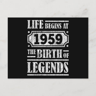 66 Jaar Oud 1959 Geboorte Van Een Legende 66ste Ve Briefkaart