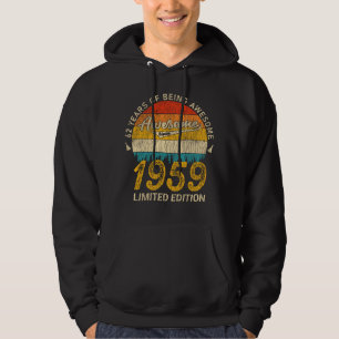 66 jaar oud 1959 Retro Geweldige 66ste verjaardags Hoodie