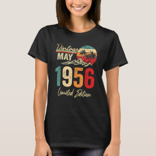 66 Jaar Oud Mei 1956 66e Verjaardag T-shirt