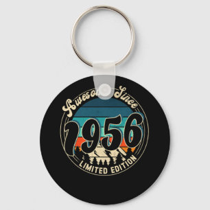 66 jaar oude Vintage 66 jaar oude dag 1956 Sleutelhanger