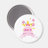 66 jaar oude vogelbeker magneet (Voorkant / Achterkant)