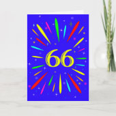66e carte d'explosion d'anniversaire (Devant)