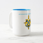 66E MILITAIRE INTELLIGENCE BRIGADE TWEEKLEURIGE KOFFIEMOK (Voorkant links)