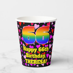 66e verjaardag: Het liefhebbende Kunstpatroon, Reg Papieren Bekers