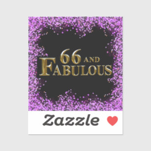 66e verjaardag sticker
