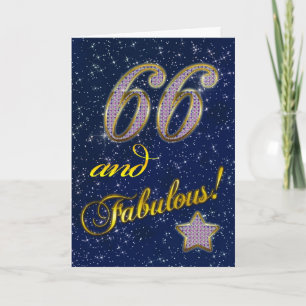 66th Birthday party Invitation