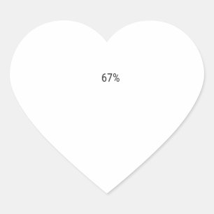 67% (1) HART STICKER