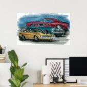 67, 68, 69 CAMAROS afdrukken Poster (Thuiskantoor)