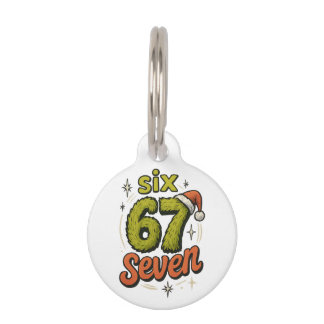 67, 6-7 meme, 6 7 grappig, 67 kerst huisdierpenning