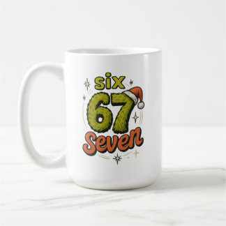 67, 6-7 meme, 6 7 grappig, 67 kerst koffiemok