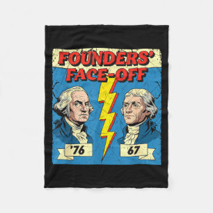 67 76 George Washington Thomas Jefferson Geschiede Fleece Deken