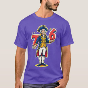 67 76 Grappige George Washington Zes Zeven Meme T-shirt