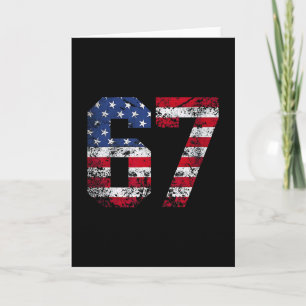 67 Amerikaanse Vlag Meme Grappig Six Seven Gen Alp Kaart