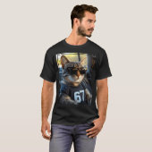 67 And Still Cool Funny Birthday Meme Cat  T-shirt (Voorkant volledig)
