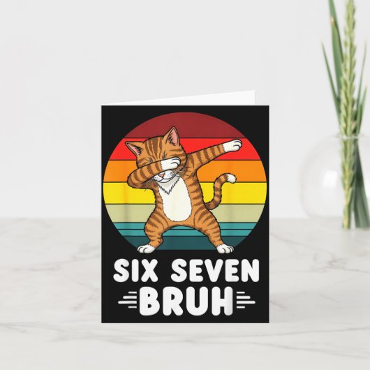 67 Animals Funny 67 Brainrot Youth Kids Cat 67 Kaart (Voorkant)