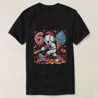 67 Baseball Meme Sweet Drip Art Donut and Ice Crea T-shirt