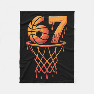 67 Basketbal Ijs Drip Zes Zeven Fleece Deken