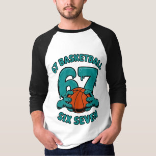 67 Basketbal Six Seven Sports Meme T-shirt