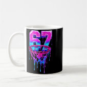67 Basketball Drip Six Seven Funny  Koffiemok (Links)