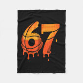 67 Basketball Ice Cream Drip Six Seven Fleece Deken (Voorkant)