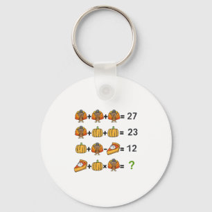 67 Bestelbewerking Wiskunde Docent Thanksgiving Tu Sleutelhanger