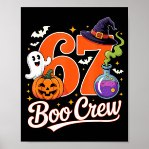 67 boo bemanning grappig halloween spook heks pomp poster
