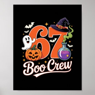 67 Boo Crew Grappige Halloween Geest Heks Pompoen Poster