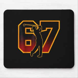 67 Brainrot Jeugd Golf Drip - Grappige Kinderen 67 Muismat