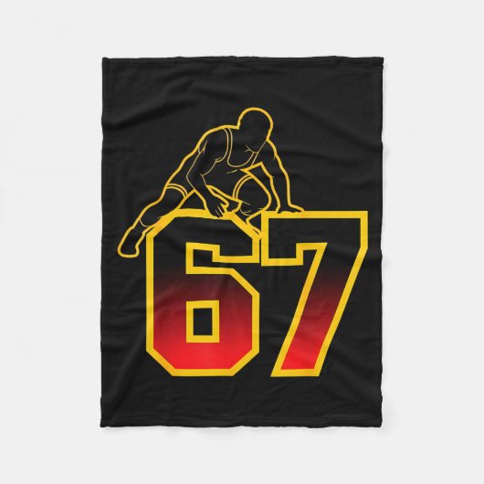 67 Brainrot Youth Wrestling Drip - Funny Kids 67  Fleece Deken (Voorkant)