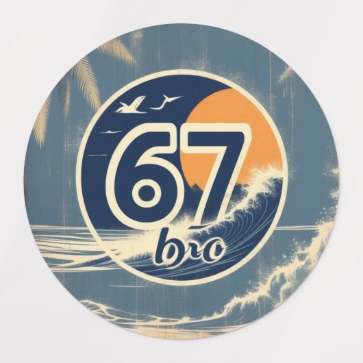 67 bro surf stickers (Design 2)