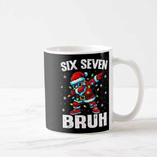 67 Bruh Christmas Six Seven Meme Dab Santa  Koffiemok (Rechts)