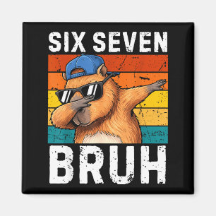 67 Bruh Meme Grappig 6 7 Capybara Voor Jongens Kin Magneet