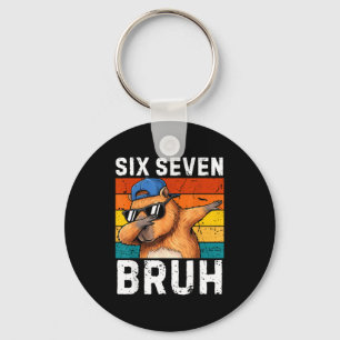 67 Bruh Meme Grappig 6 7 Capybara Voor Jongens Kin Sleutelhanger