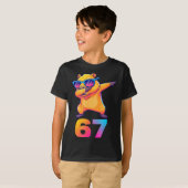 67 Capybara Six Seven Meme Animal Cool Capybara Da T-shirt (Voorkant volledig)